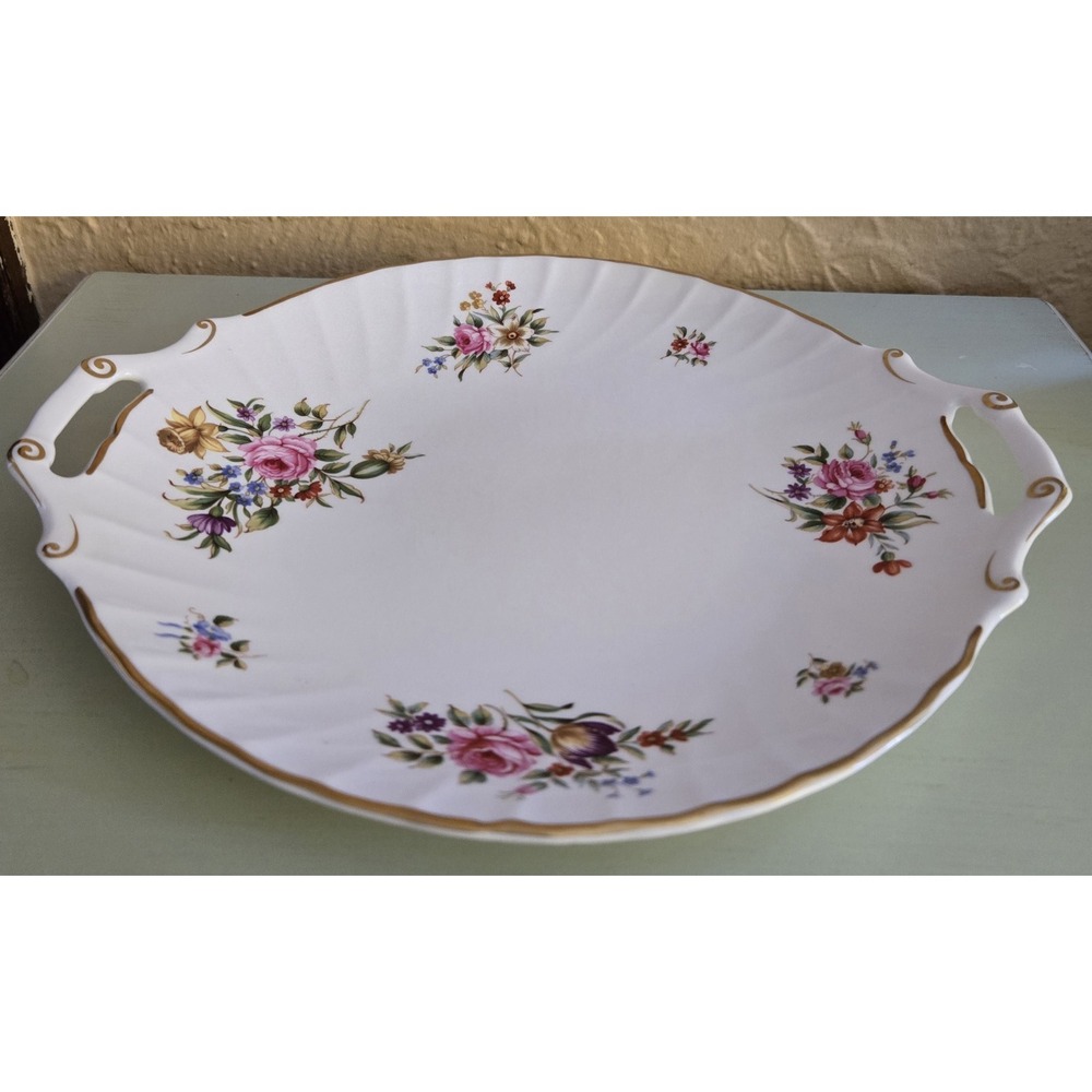Vintage Cake Plate/Platter Bone China Royal Worcester B#32